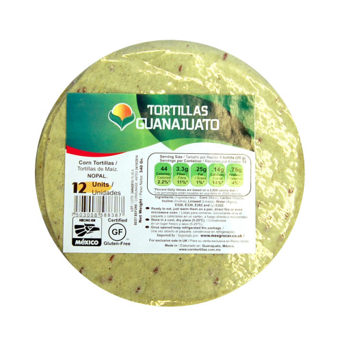 Guanajuato 15cm Cactus Corn Tortillas 340g