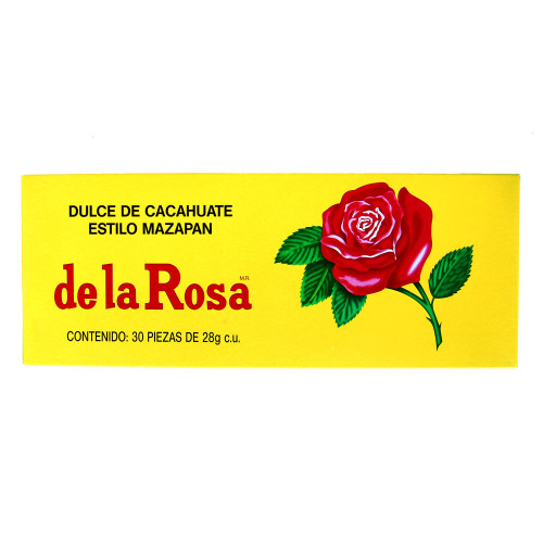 Mazapan De La Rosa Peanut Candy 30 x 28g Box