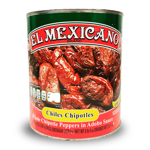 El Mexicano Chipotle in Adobo 2.8kg (Drained Weight 1.56kg)