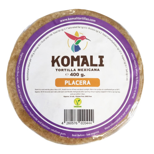 A photo of Komali Placera, Tortilla Mexicana 400g pack