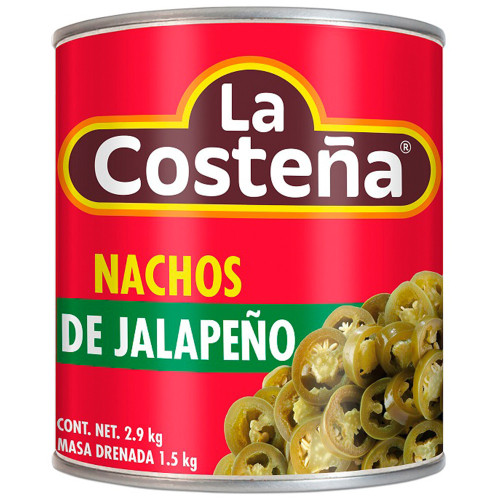 La Costena Jalapeno Nacho 2.8kg (Drained Weight 1.5kg)