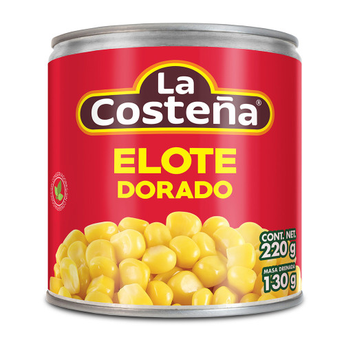 La Costena Elote Dorado Whole 220g (Drained Weight 130g) Sweet Corn