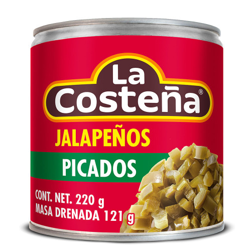 La Costena Jalapeno Chilli Picados 220g (Drained Weight 121g)