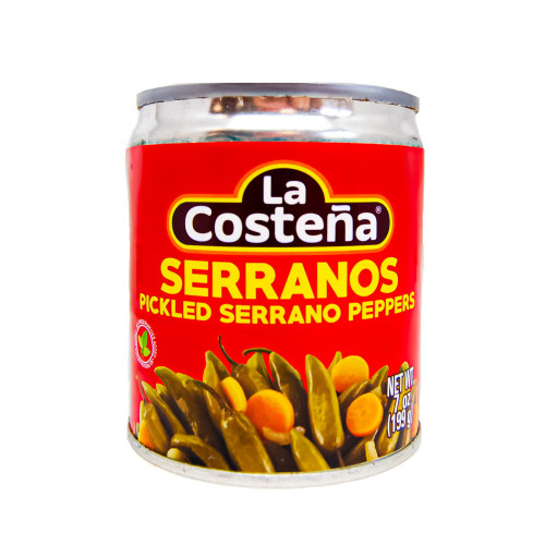 La Costena Pickled Serrano Peppers 199g