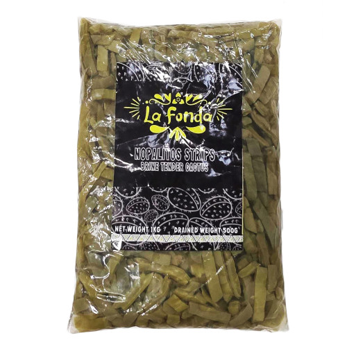 La Fonda Cactus Strips Pouch 1kg (500g Drained Weight)