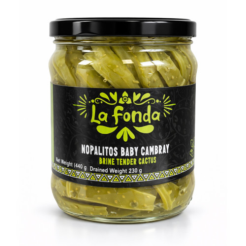 La Fonda Cactus Whole Leaves Jar 460g (230g Drained Weight)