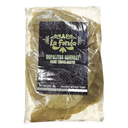 La Fonda Cactus Whole Leaves Pouch 1kg (500g Drained Weight)