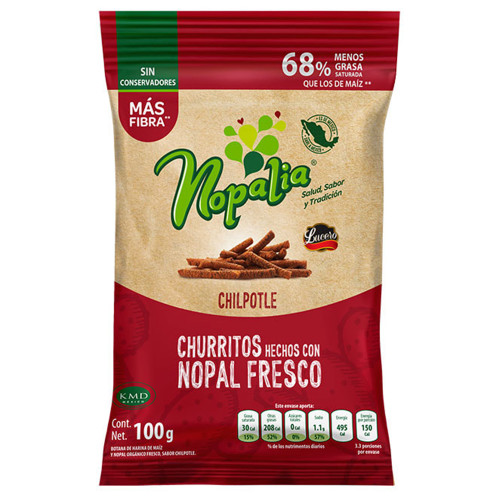 Nopalia Churritos Chipotle 100g - Cactus Chips