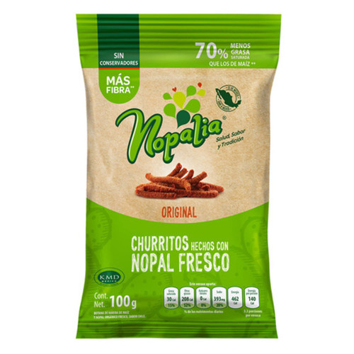 Nopalia Churritos Original 100g - Cactus Chips