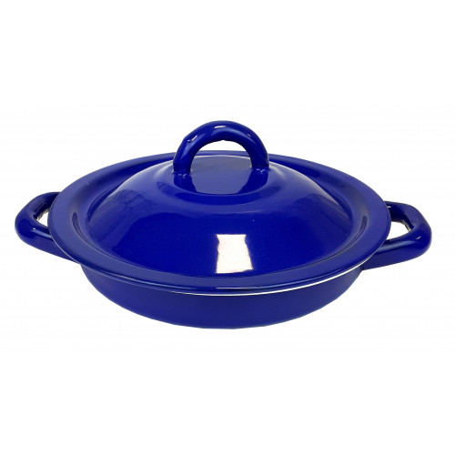 Tortilla Warmer Pewter Blue 18cm