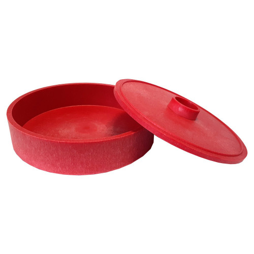 6" Red Plastic Tortilla Warmer
