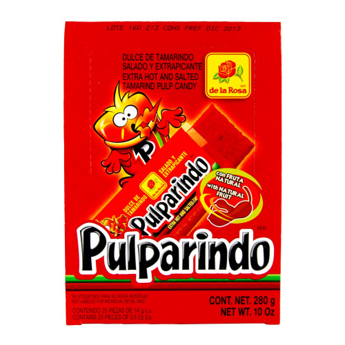 Pulparindo Red Extra Hot 20Pcs Tamarind Sweets