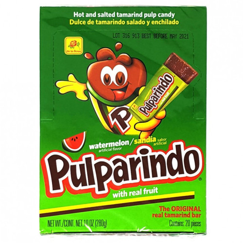 Pulparindo Watermelon 20 Pieces Tamarind Sweets