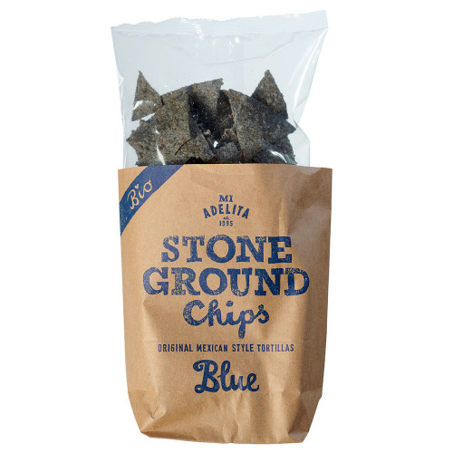 Stone Ground Organic Tortilla Blue Corn Chips 150g