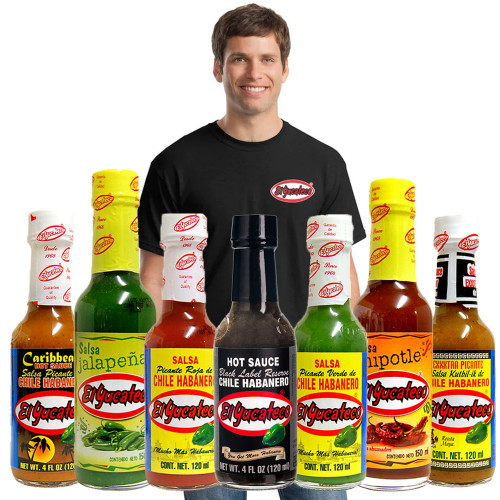 El Yucateco Salsa and T-shirt Bundle