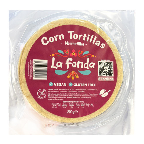 La Fonda Tradicional Corn Tortillas 8 Pieces