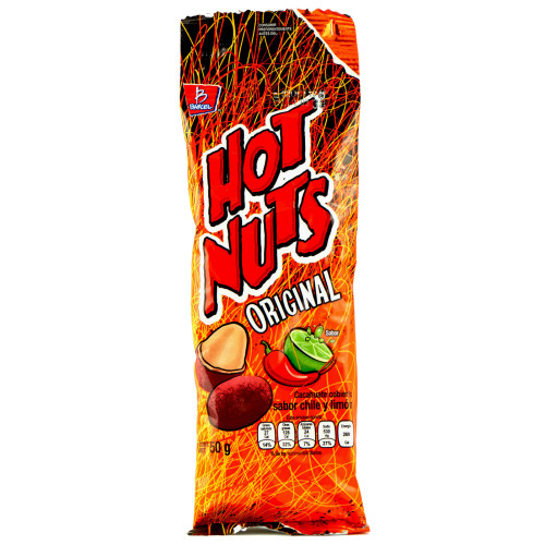 Hot Nuts Peanuts 75g Spicy Peanuts with Chilli & Lime
