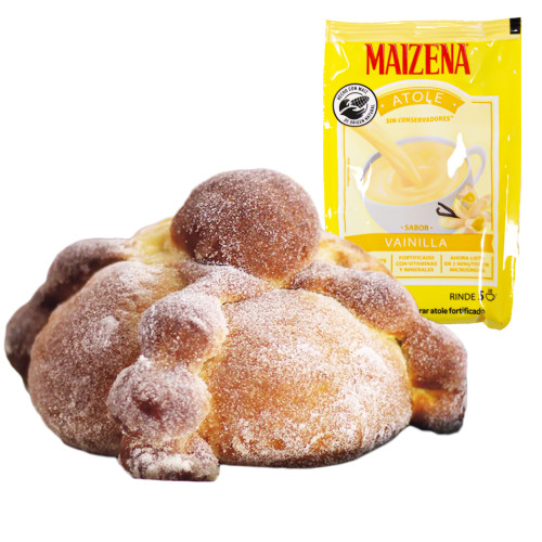 Pan De Muerto (5 PCS) and Maizena Vanilla Atole