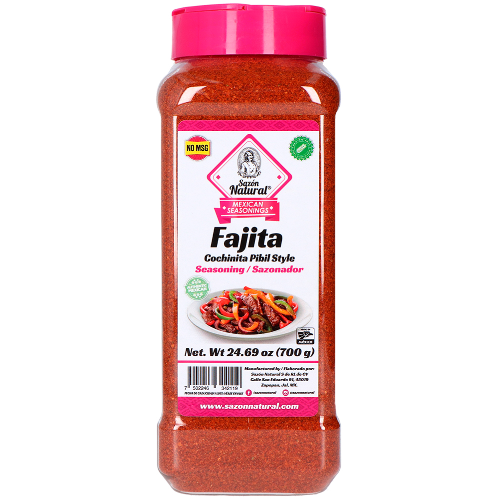 Sazon Natural Fajita Pibil Style 700g Mexican Seasoning Powder