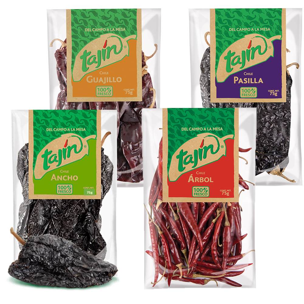 Tajin Chilli Collection Mexican Dried Chilli Peppers Variety