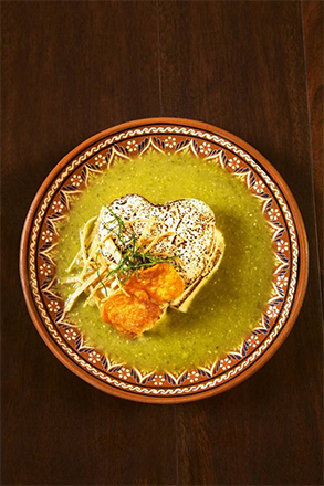 Cheese in Green Salsa