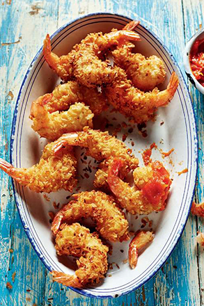 Deep Fried Coconut Prawns