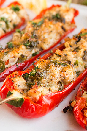 Crab-stuffed Chillies