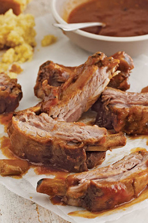 Pork Ribs in Mango and Tequila sauce