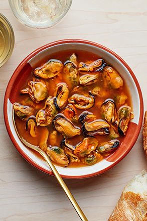 Mussels in Escabeche