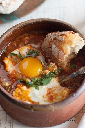 Eggs in Terracotta Pots